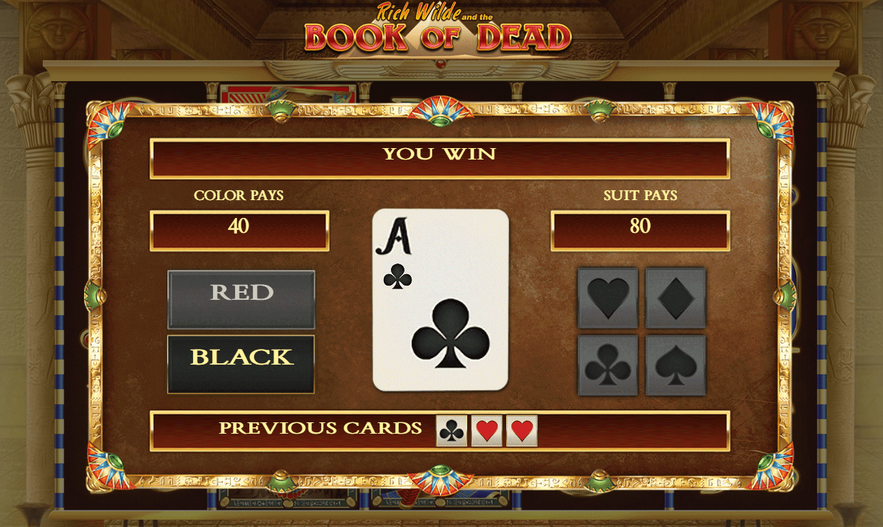 Gamble on Book of Dead