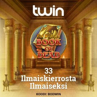 33 book of dead ilmaiskierrosta